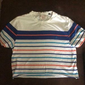 Striped crop shirt by Original Penguin